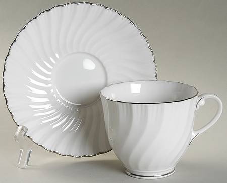 Engagement Footed Cup & Saucer Set