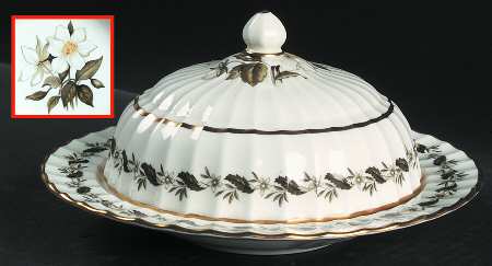 Engadine (Inner Verge) Round Covered Butter