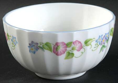 English Garden (Blue Trim) Mini Open Sugar Bowl