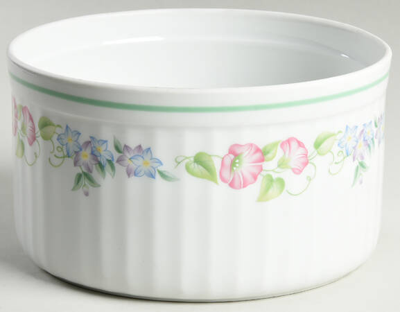 English Garden (Green Trim) 6" Souffle