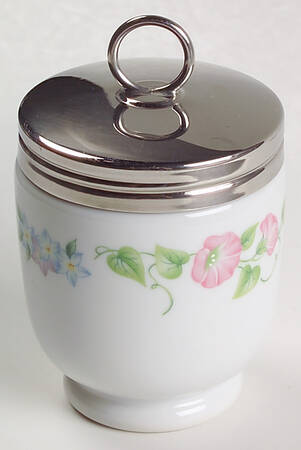 English Garden (Green Trim) King Size Egg Coddler & Lid