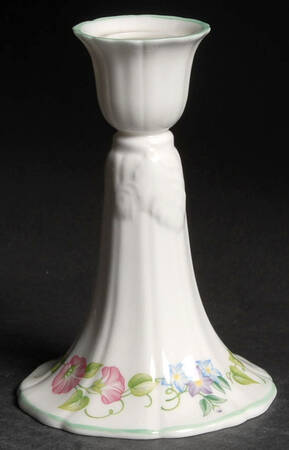 English Garden (Green Trim) Small Candlestick