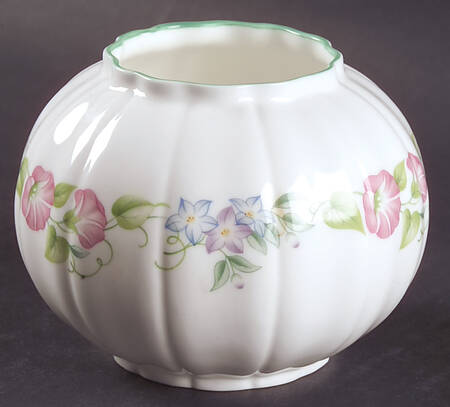 English Garden (Green Trim) Posy Vase