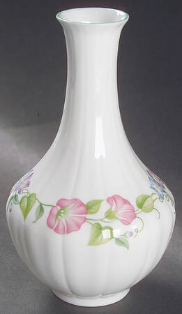 English Garden (Green Trim) 6" Bud Vase