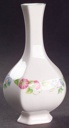 English Garden (Green Trim) 4" Bud Vase