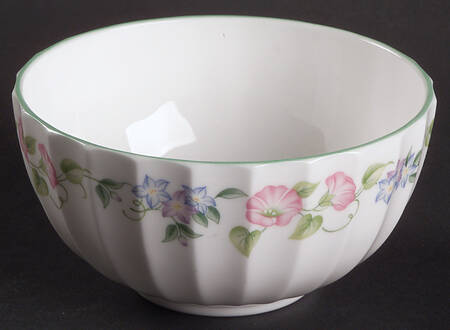 English Garden (Green Trim) Open Sugar Bowl