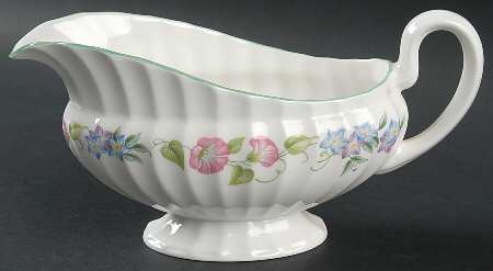 English Garden (Green Trim) Gravy Boat