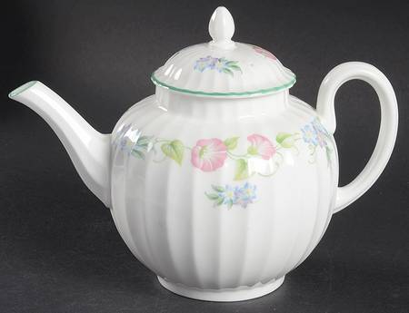 English Garden (Green Trim) Mini Teapot & Lid