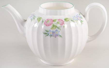 English Garden (Green Trim) Teapot No Lid