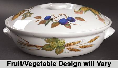 Evesham Gold 8" Round Entree Dish & Lid