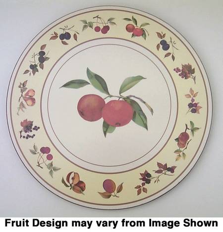 Evesham Gold Round Cork Back Trivet by Royal Worcester