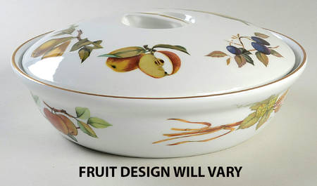Evesham Gold 10" Round Entree Dish & Lid