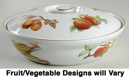 Evesham Gold 10" Round Entree Dish & Lid