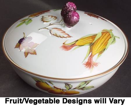Evesham Gold 8" Round Entree Dish & Lid