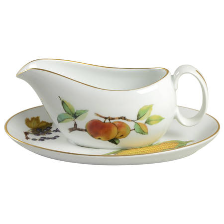 Evesham Gold Gravy Boat & Underplate