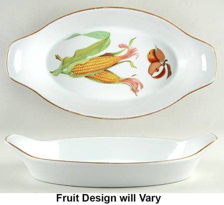 Evesham Gold 14" Oval Fish Dish