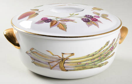 Evesham Gold 1.25 Qt Round Covered Casserole