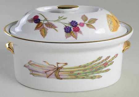 Evesham Gold 1.5 Quart Oval Covered Casserole