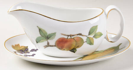 Evesham Gold Gravy Boat & Underplate