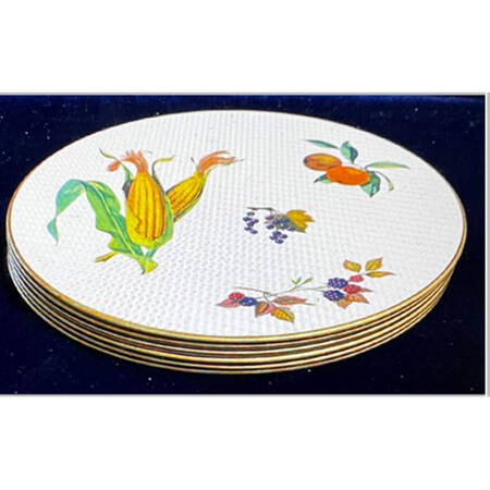 Evesham Gold (Set of 6) Round Corkboard Placemats