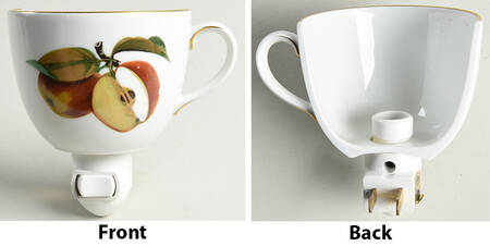 Evesham Gold 1 5/8" + cup (H) Night Light/Cup HC