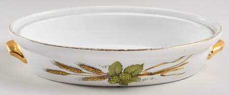 Evesham Gold 10" Oval Entree Dish No Lid