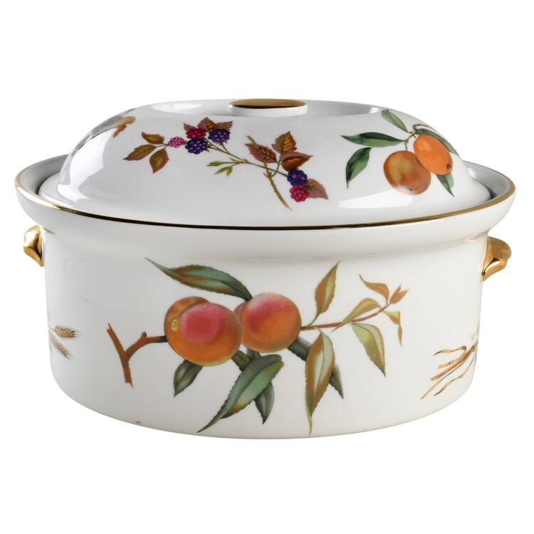 Evesham Gold 4 Qt Oval Covered Casserole