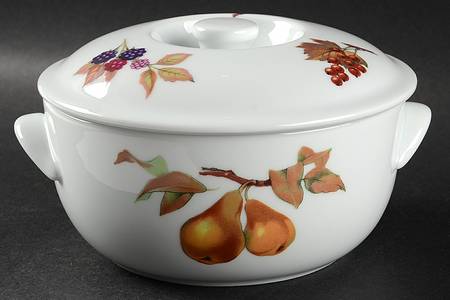 Evesham Gold 1 Qt Round Covered Casserole