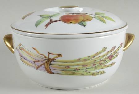 Evesham Gold 1 Qt Round Covered Casserole