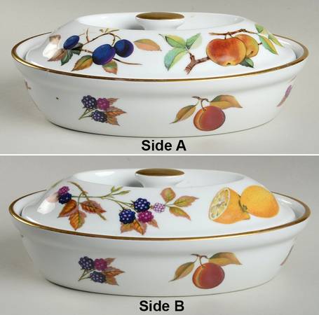 Evesham Gold 9" Oval Entree Dish & Lid