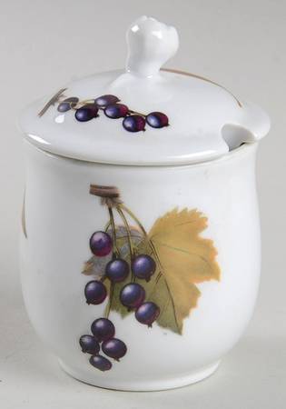 Evesham Gold Condiment Jar & Lid