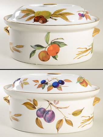 Evesham Gold 2.5 Qt Oval Covered Casserole