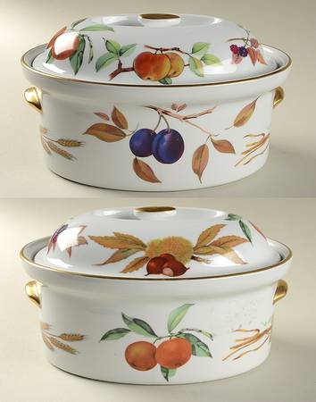 Evesham Gold 2.5 Qt Oval Covered Casserole