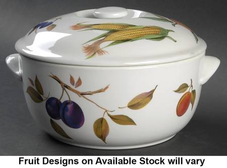 Evesham Gold 3 Quart Round Covered Casserole