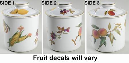 Evesham Gold Medium Canister & Lid