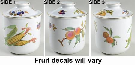 Evesham Gold Large Canister & Lid