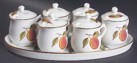Evesham Gold Pot De Creme Set (Tray with 6 Pots) by Royal Evesham Gold Pot De Creme Set (Tray with 6 Pots) by Royal