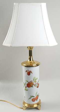 Evesham Gold 28" Electric Lamp & Shade