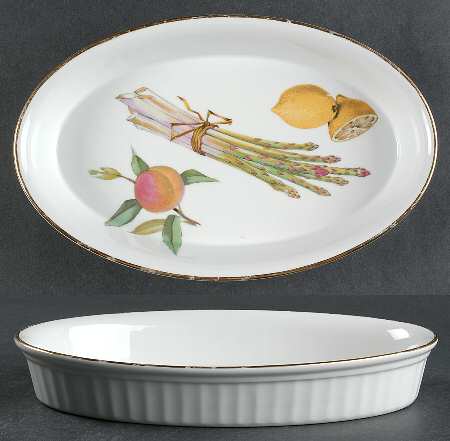 Evesham Gold 10" Oval Baker