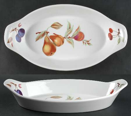 Evesham Gold 14" Oval Fish Dish