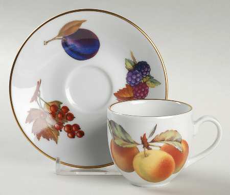 Evesham Gold Flat Demitasse Cup & Saucer Set