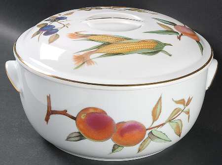 Evesham Gold 3 Quart Round Covered Casserole
