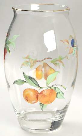 Evesham Gold 8" Glassware Vase