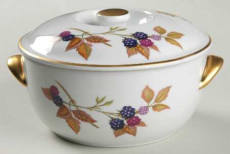 Evesham Gold 1 Qt Round Covered Casserole