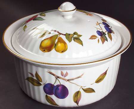 Evesham Gold 3 Quart Round Covered Casserole