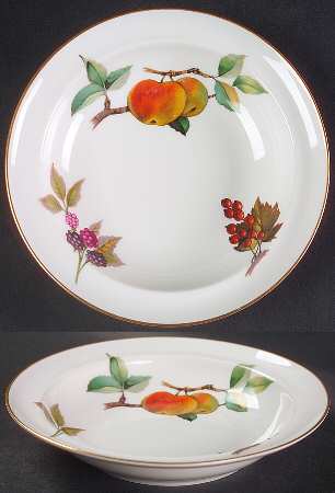 Evesham Gold Rim Cereal Bowl