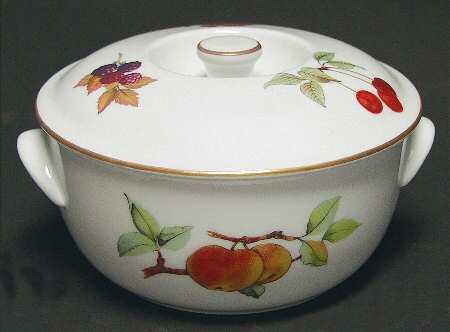 Evesham Gold 1 Qt Round Covered Casserole