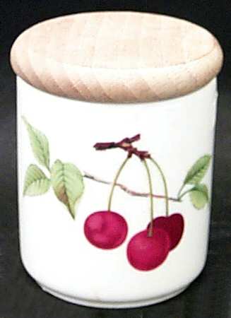 Evesham Gold Herb Jar & Lid