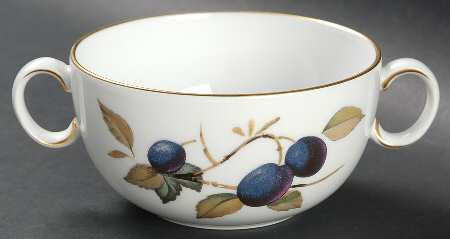 Evesham Gold Flat Cream Soup Bowl