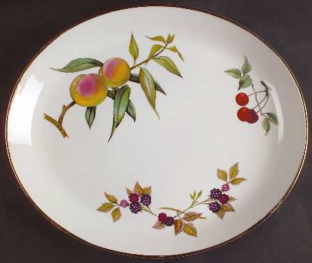Evesham Gold 12" Oval Serving Platter